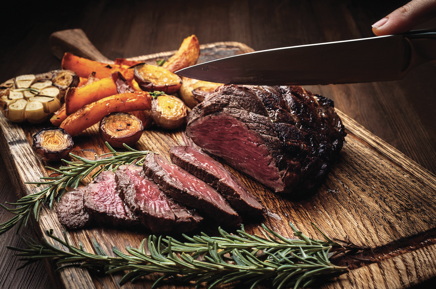 Roast Venison Backstrap with Rosemary and Garlic